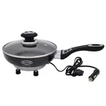 12 Volt Electric Frying Pan Car Skillet Portable Nonstick With Glass Lid. Fixed Price $44.27.