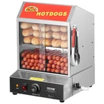 Vevor Commercial Hot Dog Steamer 2-TIER Electric Bun Warmer 28.5QT Slide Doors. Fixed Price $181.99.