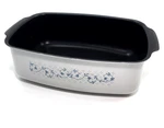 West Bend 84624 Slow Cooker Qt Non-stick Pan Pot White Gray Flowers Floral. Fixed Price $17.99.