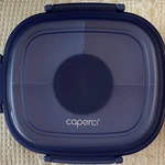 Caperci Navy Blue 3-COMPARTMENT Plastic Lunch Box 1200ML Snap Lid With Fork. Fixed Price $16.49.
