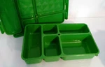 Go Green Five Compartment Divided Bento Lunch Box Organizer. Fixed Price $9.75.