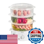 Rosewill Electric Food Steamer 3 Tiers Bpa-free Stackable Dishwasher Safe. Fixed Price $49.86.