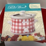 The Pioneer Woman Gingham Red 1.5 Quart Slow Cooker Crockpot *new Sealed Box*. Fixed Price $35.00.
