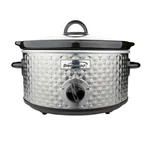 Brentwood 3.5 Quart Diamond Pattern Slow Cooker Stainless Steel. Fixed Price $74.83.