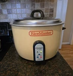 Town 37 Cup Electric Rice Cooker, One Touch, Auto Cook/hold, 120V. Fixed Price $340.00.