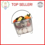 Aozita Steamer Basket For Instant Pot Accessories 6 Qt 8 Quart - 2 Tier Stack. Fixed Price $25.99.