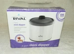 Rival Mini Dipper .6 Quart Crock Pot Slow Cooker Stainless & Ceramic New. Fixed Price $12.75.
