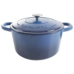 Crock-pot Artisan 7-QUART Round Enameled Cast Iron Dutch Oven Sapphire Blue.... Fixed Price $77.69.