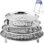 Round Stainless Steel Steamer Rack 7.6" 8.5" 9.33" 10.23" Inch 4 Pack. Fixed Price $21.99.