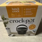 Crock-pot Lunch 20 Oz Insulated Food Container Black Round Portable. Fixed Price $28.99.