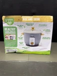 Greenlife 3 Cup Non Stick Electric Rice Cooker, Cream. Fixed Price $31.99.