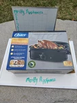 Oster 18QT Roaster Oven With Self-basting Lid Black 22LB Turkey. Fixed Price $113.85.