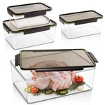 Reallnaive Pcs Large Capacity Marinating Containers With Lid, 14.09/8.18/5..... Fixed Price $46.89.