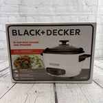 Black & Decker 16-CUP Multi-use Rice Cooker Food Steamer Model RC516 Open Box. Fixed Price $24.95.