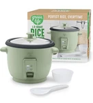 Greenlife 1.5QT Electric Rice Cooker Ceramic Nonstick, 6 Cups, Paddle. Fixed Price $34.99.