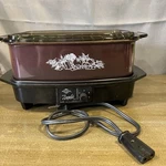 West Bend 4 Qt Slow Cooker Harvest Brown Amber Casserole Lid Vintage Nostalgic. Fixed Price $35.00.