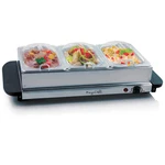 Megachef Buffet Server & Food Warmer With 3 Removable Sectional Trays , Heated. Fixed Price $65.93.