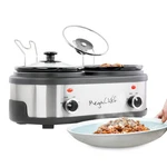 Megachef Dual 1.5 Quart Crock Buffet Slow Cooker. Fixed Price $95.63.
