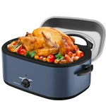 Electric Roaster 26 Quart Glass Lid Self Basting Blue Sunvivi Oven Turkey. Fixed Price $154.99.