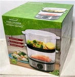 Brentwood TS-1005 2-TIER Quart Electric Food Steamer, Stainless Steel 400W. Fixed Price $27.99.