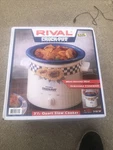Vintage Rival Crock Pot Model 3150 3.5 Quart Sunflower Design Slow Cooker Nib. Fixed Price $75.00.