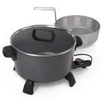 Presto 10-QUART Kitchen Kettle Xl Multi-cooker, Steamer & Deep Fryer, Black. Fixed Price $99.99.