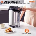 Vevor Hot Water Dispenser, Adjustable 4 Temperatures Boiler And Warmer, 30. Fixed Price $80.90.