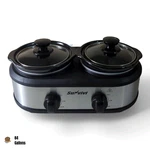 Sunvivi 2.5 Qt Dual Pot Slow Cooker & Food Warmer. Fixed Price $37.04.