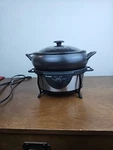 Crock Pot Versaware Rival Slow Cooker Stoneware SC7500 *chipped* With Base. Fixed Price $59.72.
