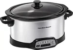 Hamilton Beach - 6 Quart Programmable Slow Cooker Stainless Steel. Fixed Price $39.99.