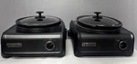 Crock-pot Hook Up Connectable Entertaining System Set Of 2.5 And 3.5 Qt. Fixed Price $124.99.