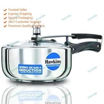 Hawkins 3 Litre Stainless Steel Cooker, Wide Design Pan Induction. Fixed Price $129.12.
