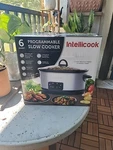 Intellicook Slow Cooker 6QT Black Stainless Programmable. Fixed Price $25.00.