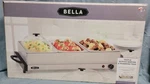 Bella 3 X 1.5 Quart Triple Electric Buffet Server Food Warming - Stainless Steel. Fixed Price $30.00.