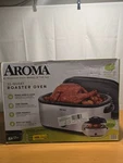 Aroma Xl Electric Roaster Oven 22QT. With High-dome Lid ART-732SBH. Fixed Price $44.99.