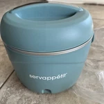 Servappetit Personal Lunch Slow Cooker Pot, Green-blue 50W 120V Model 22837A1. Fixed Price $22.90.