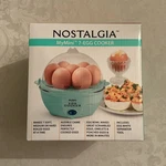 Nostalgia Mymini 7- Egg Cooker Aqua Turquoise New Box. Fixed Price $9.99.
