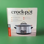 Nib Crock Pot 6 Quart Oval Stoneware 1 Touch Programmable Cooking W/auto Warming. Fixed Price $35.99.