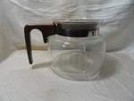 Vtg Proctor Silex 10 Cup Glass Replacement Coffee Pot Carafe Brown Handle/lid. Fixed Price $15.00.