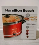 Hamilton Beach 8-QT. Metallic Slow Cooker, Simple Clean. Fixed Price $70.00.