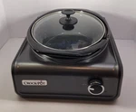 Crock Pot Hook Up 3.5 Qt Oval Slow Cooker SCCPMD3-CH Black Gray Works Great!. Fixed Price $44.99.