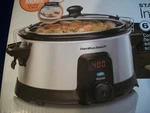 New! Hamilton Beach Qt Slow Cooker Crock-pot Stay Or Go Intelli Time 33367. Fixed Price $42.50.