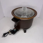 Vintage Dazey Quart Chef's Pot Deep Fryer Slow Cooker Model DCP-6. Fixed Price $54.99.