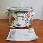 Hamilton Beach Crockpot Slow Cooker W/lid Quart Size Model 33138C Nwob. Fixed Price $26.28.