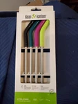 Klean Kanteen Steel Straw. W/food Grade Silicone (pack Of 4, Assorted Colors). Fixed Price $9.95.