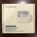 Caraway Glass 4.4 Cup Food Container - Ceramic Coated For Nonstick Storage. Fixed Price $45.87.