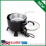 8-QUART Big Kettle, Steamer And Deep Fryer Multi-cooker, Black. Fixed Price $65.99.