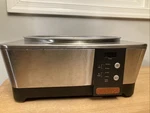 Crock Pot Quart SCCPTP600-S Stainless Steel Look Oval Slow Cooker With Handle. Fixed Price $60.00.