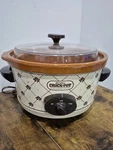 Nos Vintage Rival Crock Pot Slow Cooker Qt Stoneware 3350 Biege Almond Tested. Fixed Price $39.99.