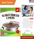 High-temperature Resistant Slow Cooker Liners 10 Count For Hassle-free Cooking. Fixed Price $13.59.